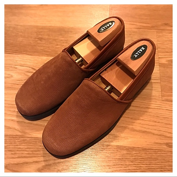 {Bally} Suede Slip-on Loafers, 9 - Picture 2 of 7